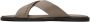 Giorgio Armani Taupe Leather Sandals - Thumbnail 3