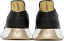 Giuseppe Zanotti Black & Gold Ferox Sneakers - Thumbnail 2