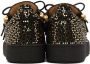 Giuseppe Zanotti Black & Gold Frankie Sneakers - Thumbnail 2