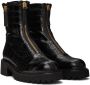 Giuseppe Zanotti Black GZ Alexa Faux-Leather Ankle Boots - Thumbnail 4