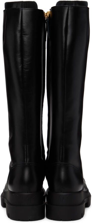 Giuseppe Zanotti Black Lace-Up Boots