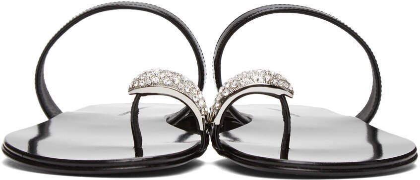 Giuseppe Zanotti Black Ring Sandals