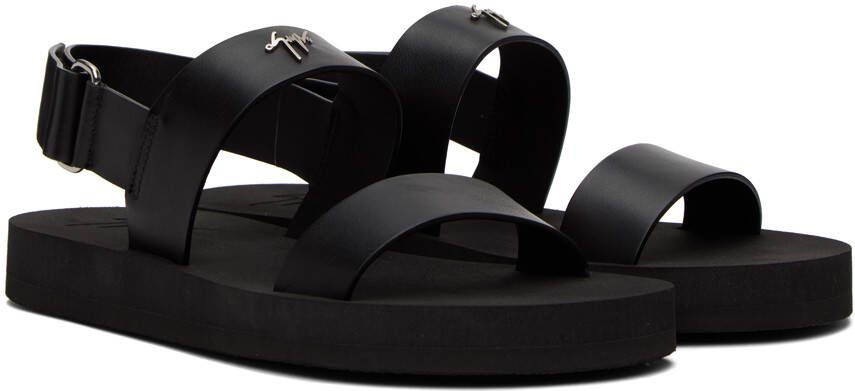 Giuseppe Zanotti Black Strap Sandals