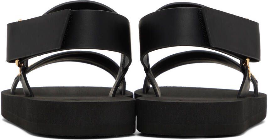 Giuseppe Zanotti Black Zip Sandals