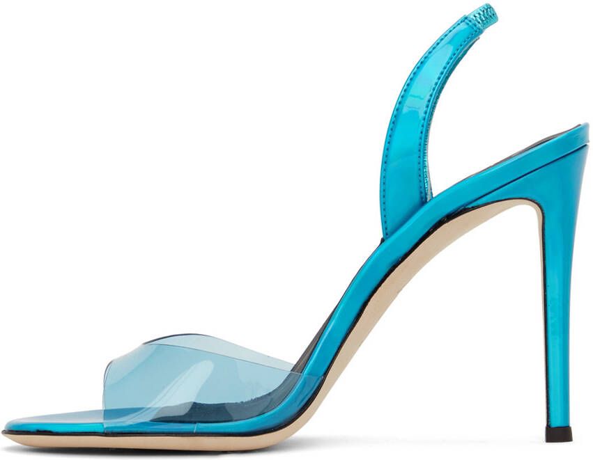 Giuseppe Zanotti Blue Basic Slingback 105mm Heeled Sandals