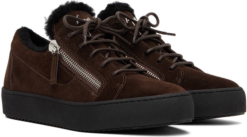 Giuseppe Zanotti Brown Frankie Winter Sneakers