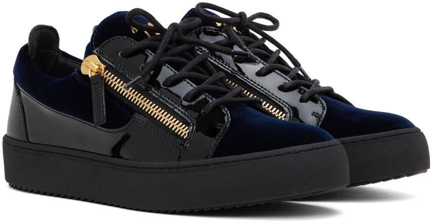 Giuseppe Zanotti Navy & Black Frankie Sneakers