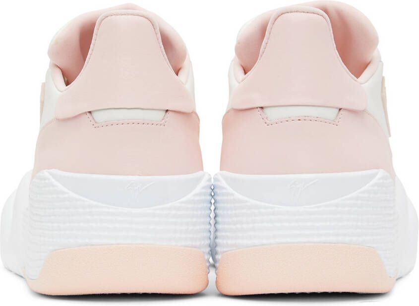 Giuseppe Zanotti Pink & White Talon Sneakers