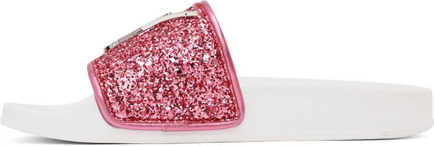 Giuseppe Zanotti Pink New Laburela Pool Slides