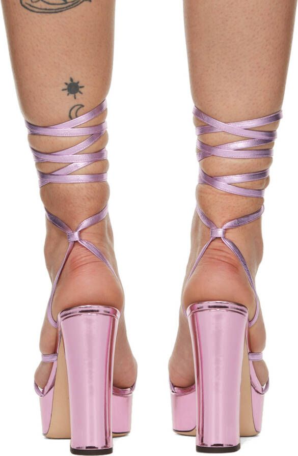 Giuseppe Zanotti Pink Vegas Heeled Sandals