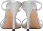 Giuseppe Zanotti Silver Double Strap Heeled Sandals - Thumbnail 2