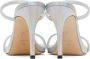 Giuseppe Zanotti Silver Double Strap Heeled Sandals - Thumbnail 2