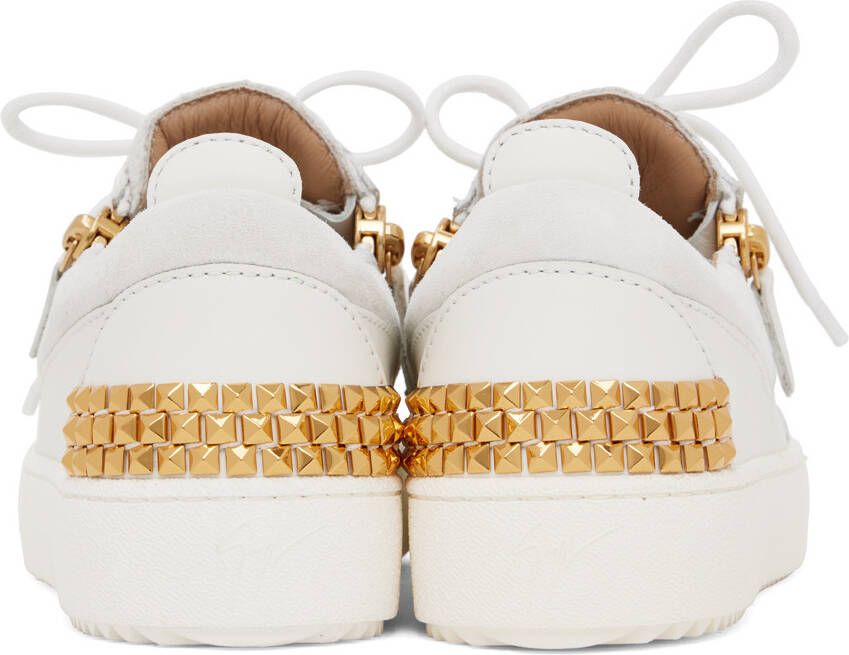 Giuseppe Zanotti White Camoscio Sneakers