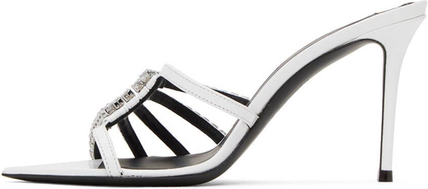 Giuseppe Zanotti White Intriigo Heeled Sandals