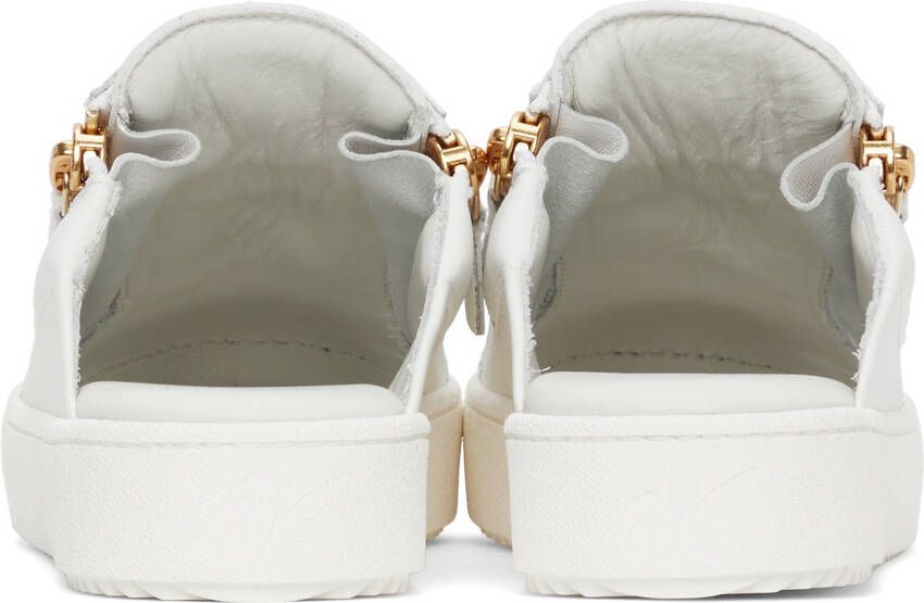 Giuseppe Zanotti White Slip-On Gail Sneakers