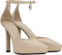 Givenchy Beige G Lock Platform Heels - Thumbnail 4