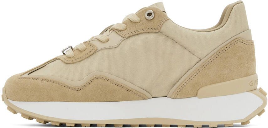 Givenchy Beige Paneled Logo Sneakers