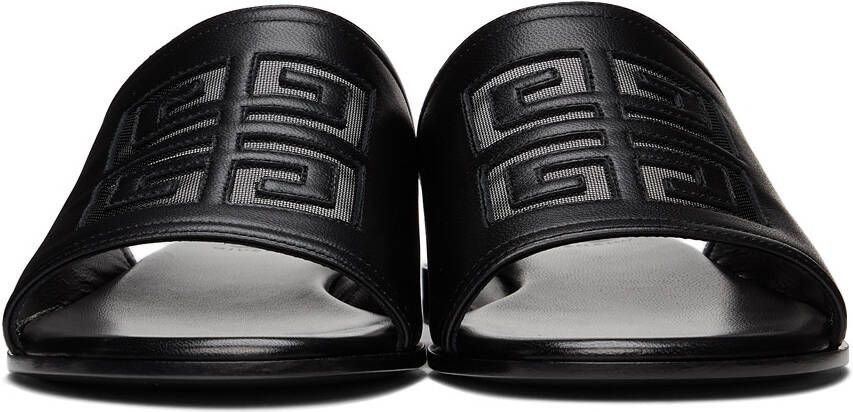 Givenchy Black 4G Flat Sandals