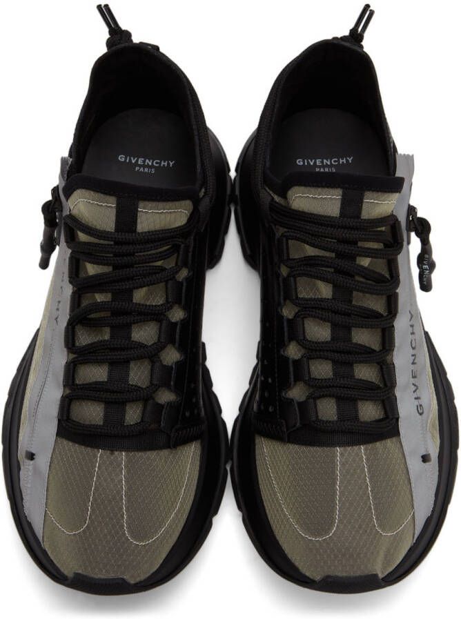 Givenchy Black & Grey Spectre Zip Sneakers
