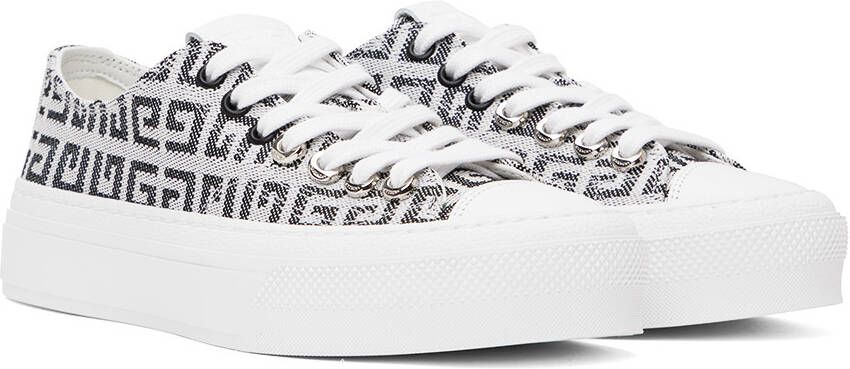 Givenchy Black & White 4G City Sneakers