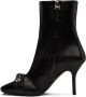 Givenchy Black G Woven Heeled Boots - Thumbnail 3