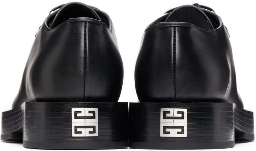 Givenchy Black Leather Squared Derbys