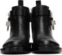 Givenchy Black Lizard Padlock Boots - Thumbnail 2