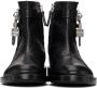 Givenchy Black Lizard Padlock Boots - Thumbnail 2