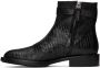 Givenchy Black Lizard Padlock Boots - Thumbnail 3