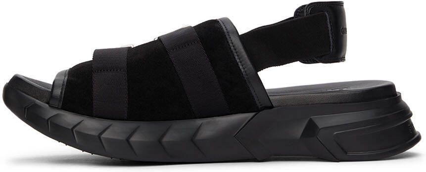 Givenchy Black Marshmallow Slingback Sandals