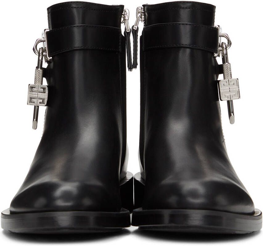 Givenchy Black Padlock Boots