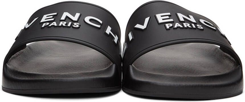 Givenchy Black Paris Flat Sandals
