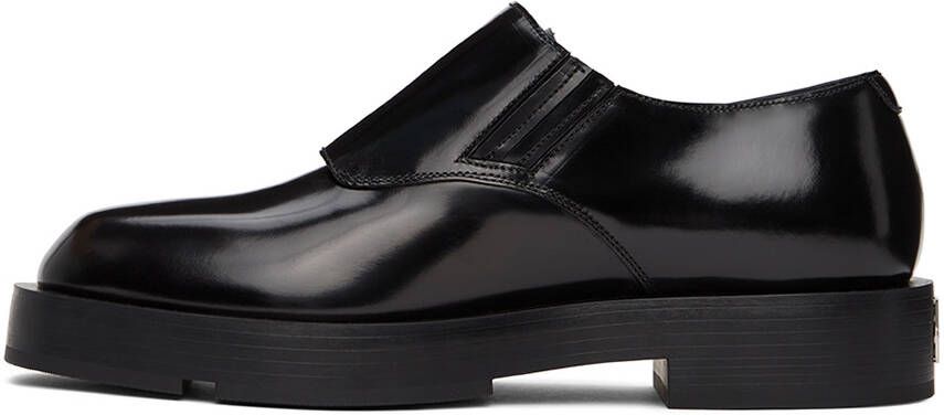 Givenchy Black Squared Buckle Loafers
