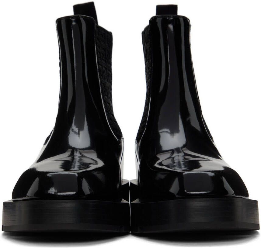 Givenchy Black Squared Chelsea Boots
