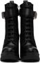 Givenchy Black Terra Heel Combat Boots - Thumbnail 2