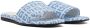 Givenchy Blue & White 4G Flat Sandals - Thumbnail 4