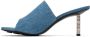 Givenchy Blue G Cube Denim Mules - Thumbnail 3