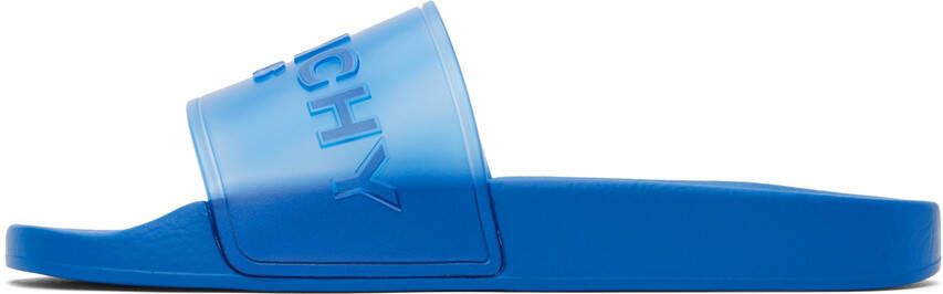 Givenchy Blue Transparent Slides