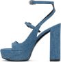 Givenchy Blue Voyou Heeled Sandals - Thumbnail 3