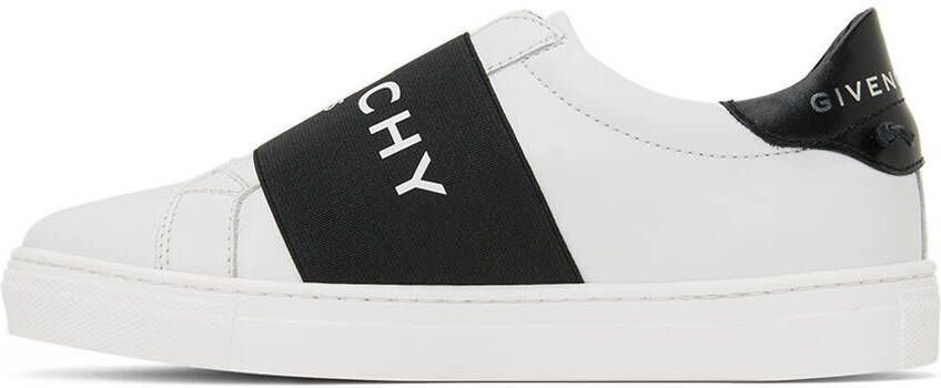Givenchy Kids White & Black Logo Band Sneakers