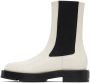 Givenchy Off-White Leather Squared Ankle Boots - Thumbnail 3