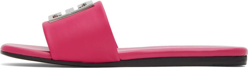 Givenchy Pink 4G Flat Mules
