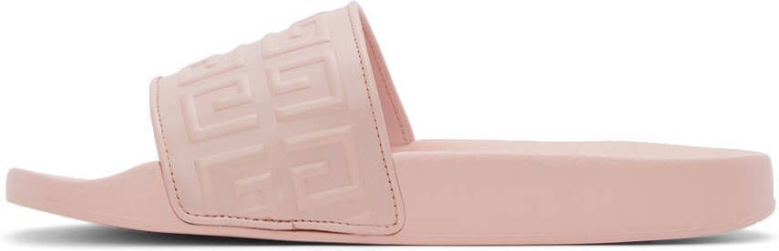 Givenchy Pink 4G Slide Sandals