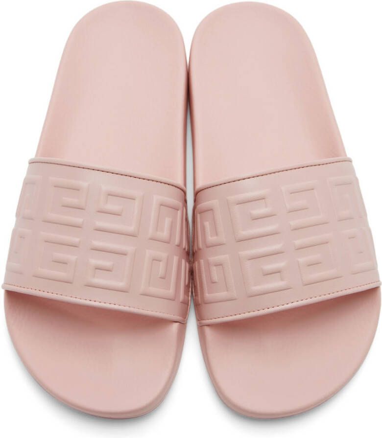 Givenchy Pink 4G Slide Sandals