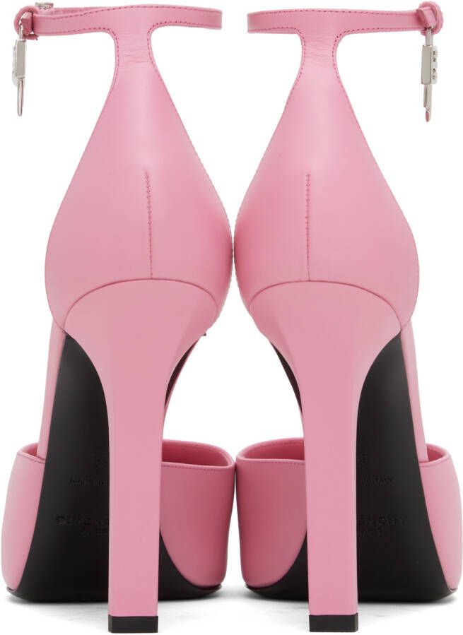 Givenchy Pink G-Lock Platform Heels
