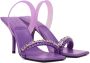 Givenchy Purple G Woven Heeled Sandals - Thumbnail 4