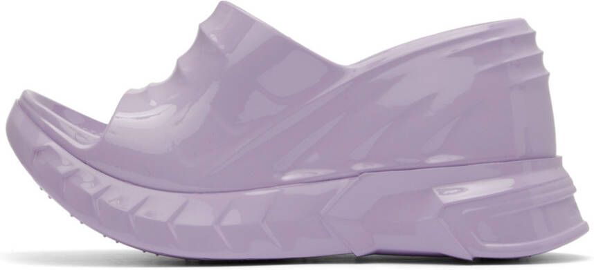 Givenchy Purple Marshmallow Wedge Sandals
