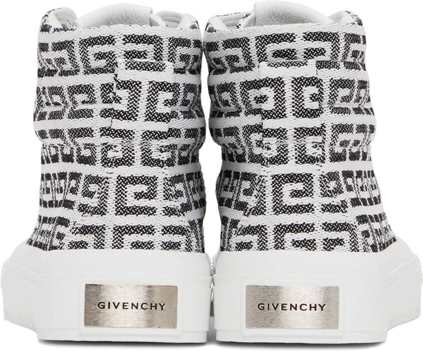 Givenchy White 4G Jacquard City Sneakers