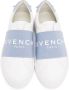 Givenchy White & Blue Elastic Urban Knots Sneakers - Thumbnail 5