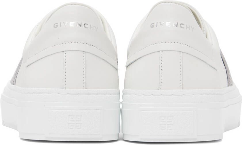 Givenchy White & Gray City Sport Sneakers